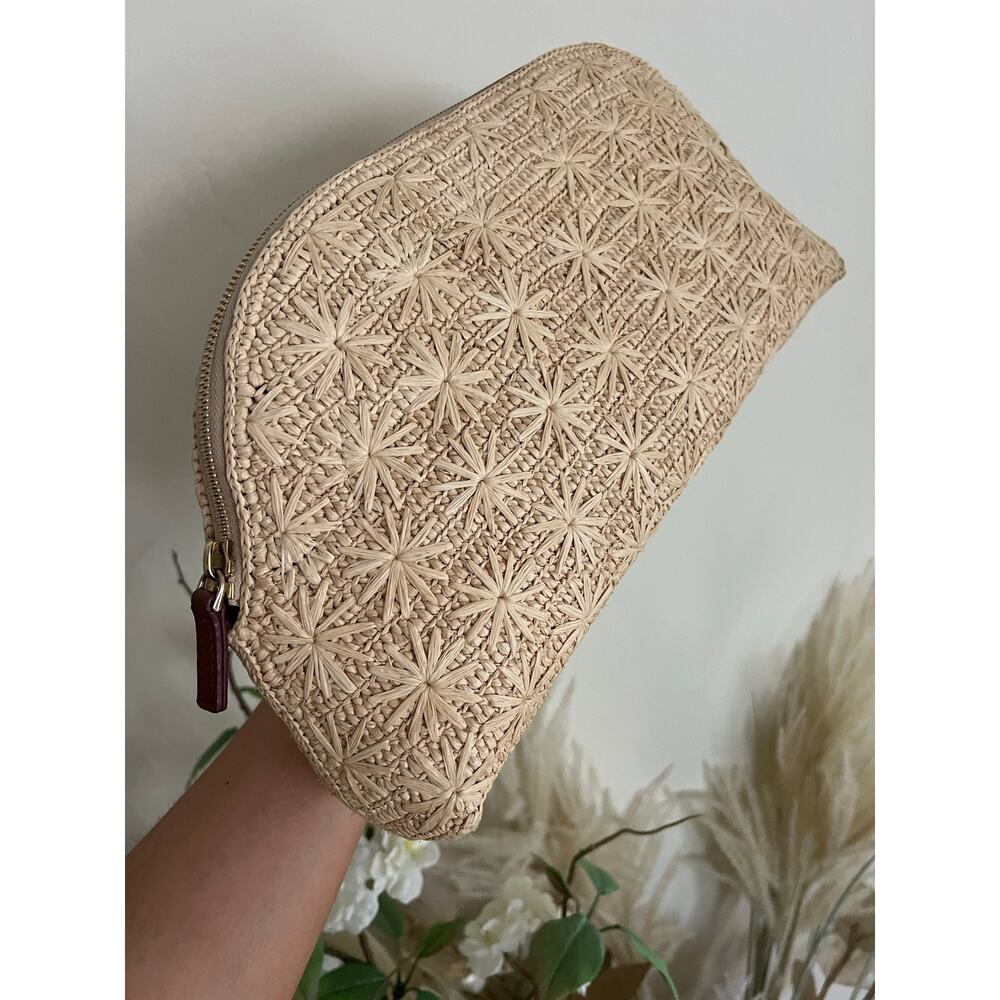 La Maille Sezane Simona Pouch in Natural Raffia Embroidery✨ - Picture 6 of 9